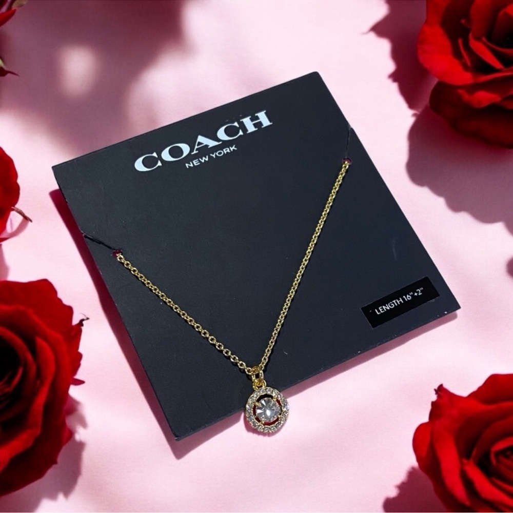 Coach Gold and Silver Necklace with Elegant Pendant - Picture 5 of 7